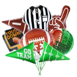 football party decorations football shaped foil balloons,touchdown balloons for football birthday party football game tailgate party decorations