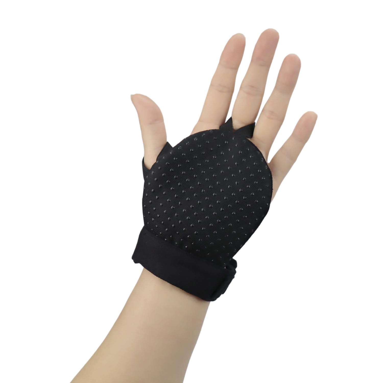 welsoon 1 Pair Quilting Grip Gloves Fingerless Quilting Gloves for Free Motion Sewing or Quilting