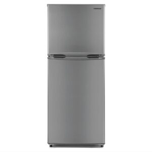 generic fwa 10.1 cu.ft. frost free top mount refrigerator, stainless steel