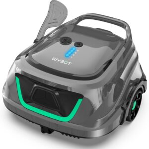 WYBOT Robotic Pool Cleaner with 2.5H Fast Charging, Cycle Cleaning, Ideal for Flat-Bottomed Pools