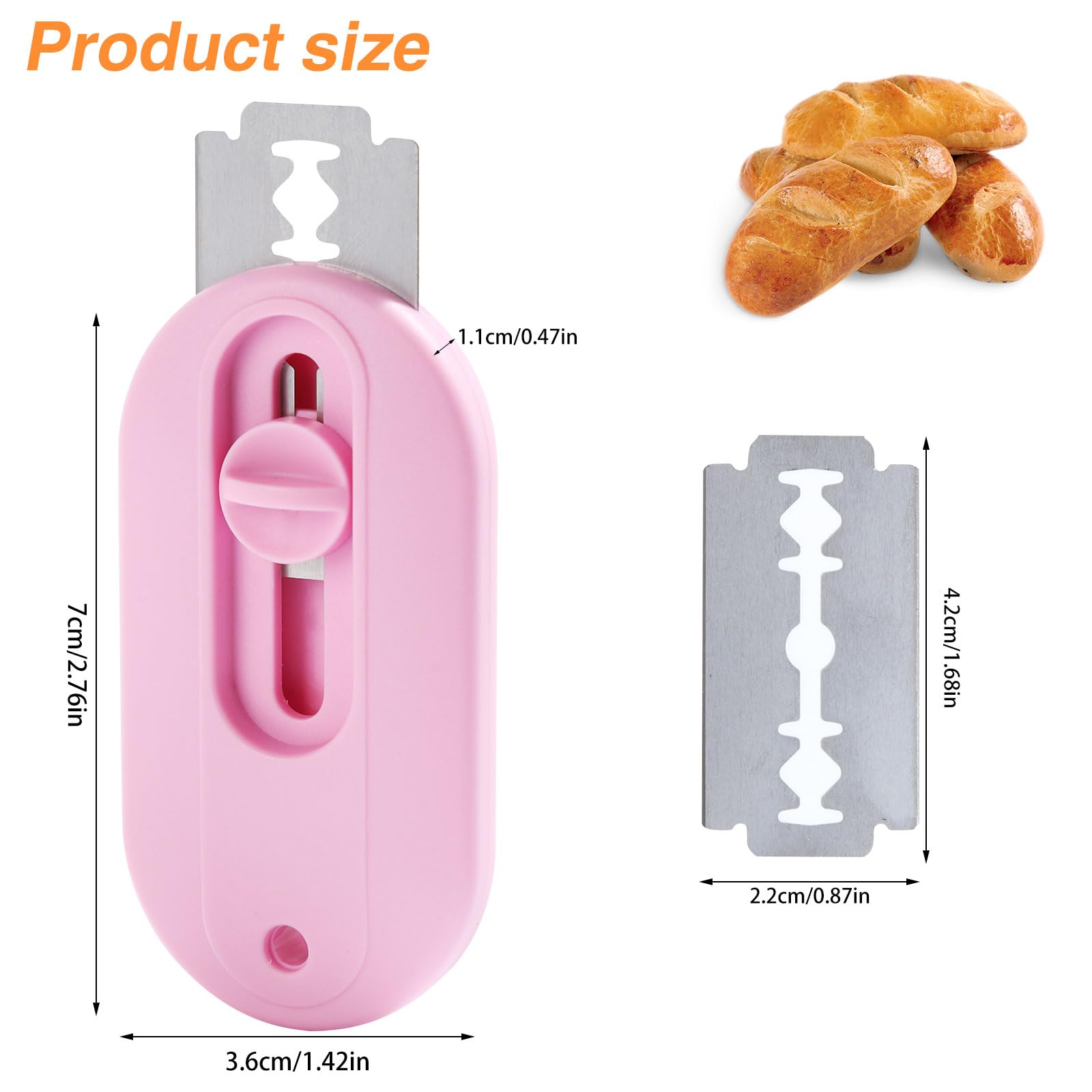 TAWPYA Bread Lame Sourdough Scoring Tool Baking Supplies,Quick Refill Blade Bread Cutter/Knife for Homemade Bread