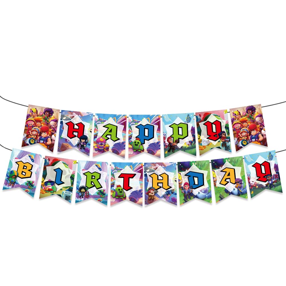 Theme Birthday Decoration Set I Balloon Party Supplies Game On Boy I Birthday Banner Cake Topper Decoration Baby Shower Kid Party I Video Game Party Theme