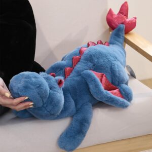 IFX24 Weighted Stuffed Animals 10Lbs 35.4", Weighted Dragon Stuffed Animal for Kids and Adults, Heavy Weighted Stuffed Animals for Comfort and Relaxation. Blue, Pink, and Green Available