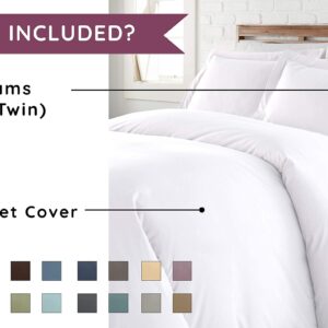 Pure Mulberry Silk 30 Momme 3-Piece Duvet Cover Set | 6A Graded Mulberry Silk - Olympic Queen Cream Solid - 100% Mulberry Silk Duvet Set with Zipper & Corner Ties