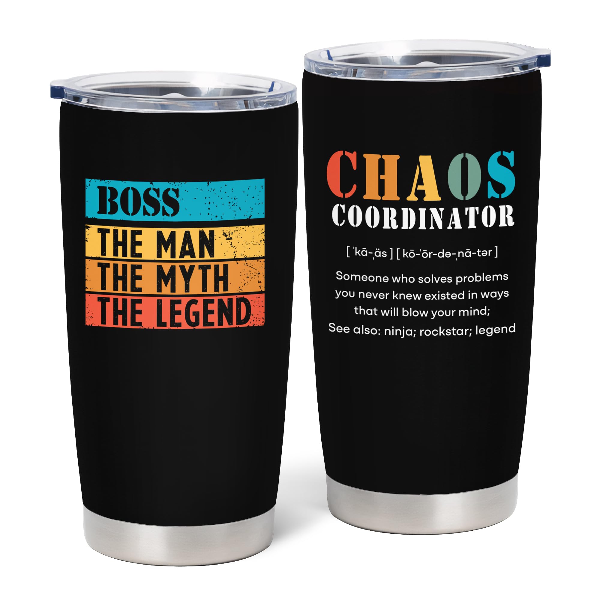 Christmas Boss Gifts for Men, Boss Day Gift for Men Tumbler 20oz, Boss Appreciation Gifts, Boss Birthday Gift for Men, Gifts for Boss Male, Thank You Gift for Boss