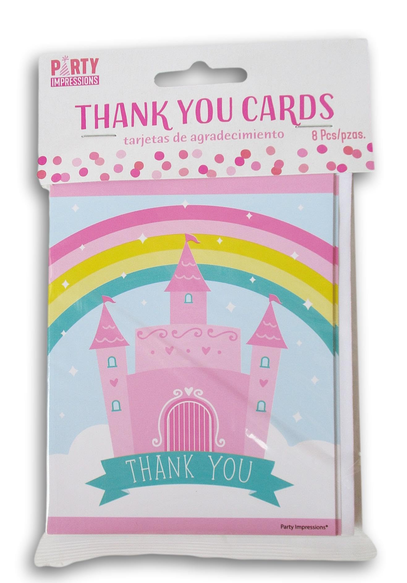 Making the Grade Princess Castle Thank You Cards and Envelopes - 8 Count