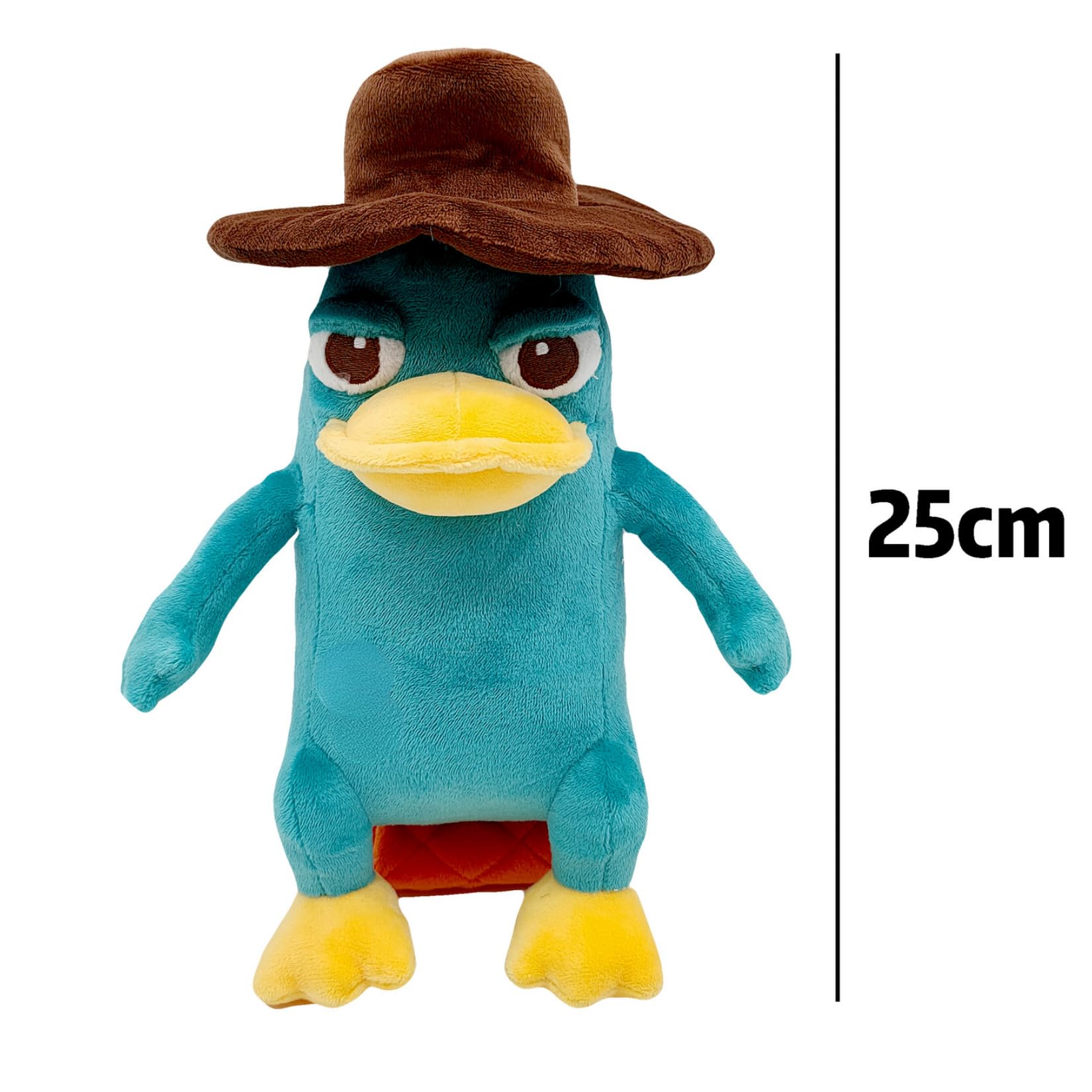 DYNUBECY Perry The Platypus Plush Toy,9.8”Perry The Platypus Pillow for Kids' Room Decor, Gift for Kids Birthday & Holiday