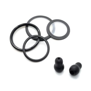 adult + pediatric diaphragm with rim assemblies. fits cardiology iii (3) + 2 extra ear pieces. compatible with littmann and other stethoscopes