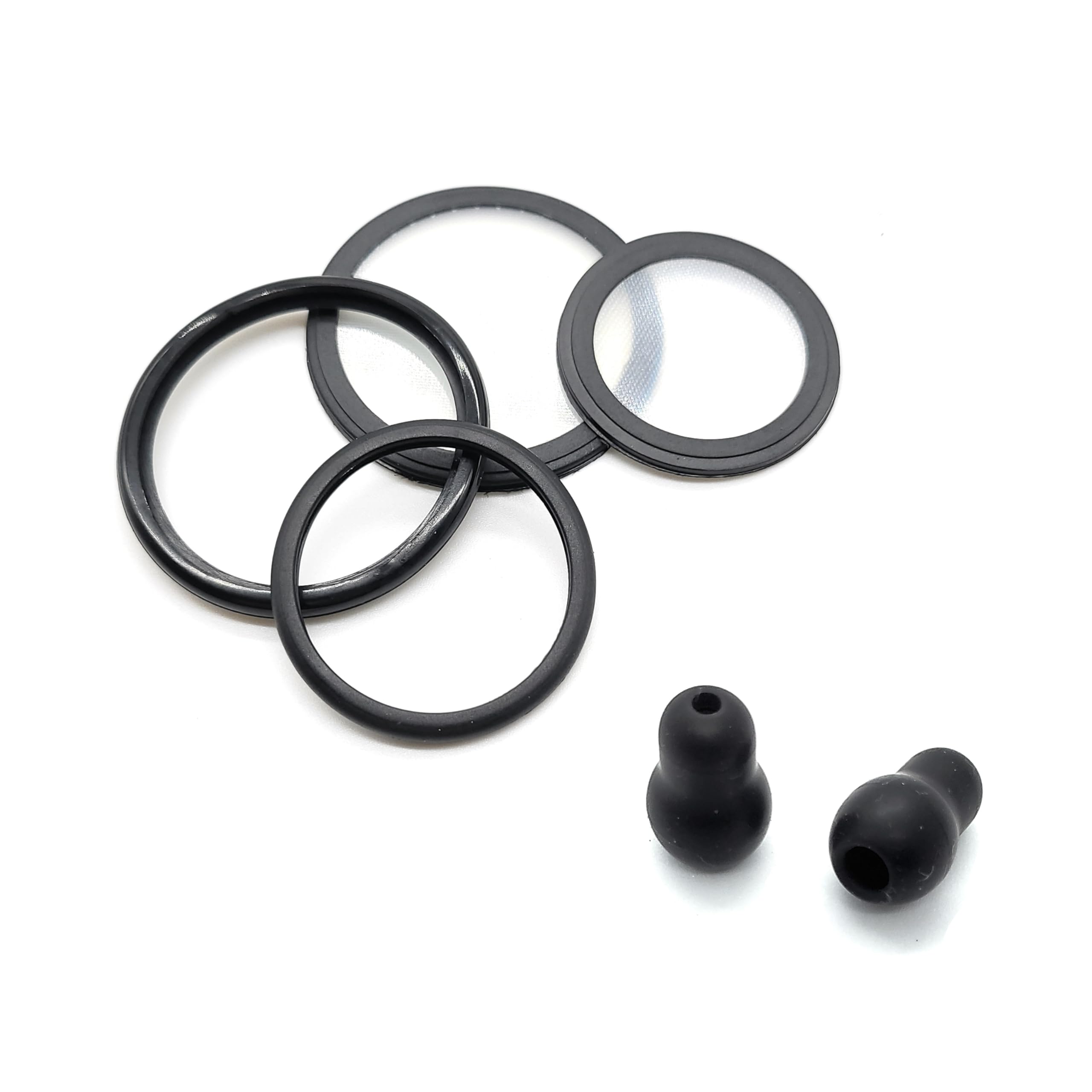 Adult + Pediatric Diaphragm with Rim Assemblies. Fits Cardiology III (3) + 2 Extra Ear Pieces. Compatible with Littmann and Other Stethoscopes