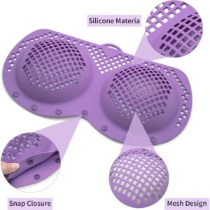 Bra Washing Bag for Laundry Mesh Laundry Bag for Delicates, Lingerie Bags for Washing Delicates, Bra Laundry Bags for Washing Machine for 32B-42DD Cup Women Bras Laundry Storage, Purple