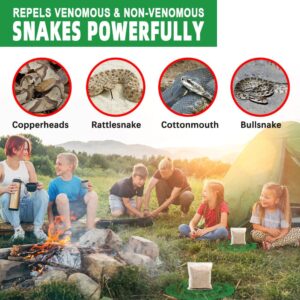 HKZUAZA Snake Repellent for Yard Powerful, Snake Away Repellent for Outdoors, Snakes Repellents Indoor Pet Safe, Yard Snake Out Repellant Effectively, Snake Deterrent for Garden and Home-8 Pouches