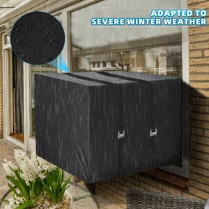 UCandy Winter Window Air Conditioner Cover Waterproof for Outside AC Unit, Freeze Protection Cover for Window Ac Insulation Covers with 3 Layers, Dust-Proof Window Ac Unit Cover (21"Wx15"Hx16"D)