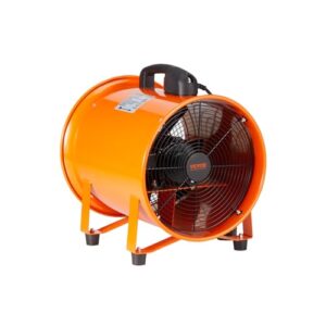 VEVOR Industrial Portable Air Blower Ventilator with Hose, 3198CFM 12 Inch Heavy Duty Tube Exhaust Fan with 33ft Flexible Duct, 585W High Velocity Air Mover for Extraction and Ventilation