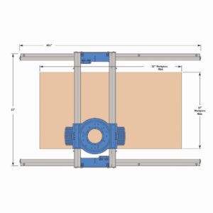 Router Sled, Benchtop Board Slab Flattening Jig | Precise Router Flattening Sled System for Slabs, End-Grain Boards & Resin Projects - Durable Table Top Wood Slab Flattening Jig