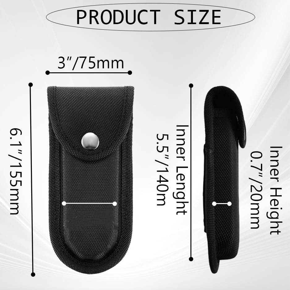 2Pcs Nylon Pocket Knife Sheath,5''-5.5'' Multitool Pouch,Knife Sheath Portable Pocket Knife Sheath Small Knife Holster for Outdoor or Daily Use