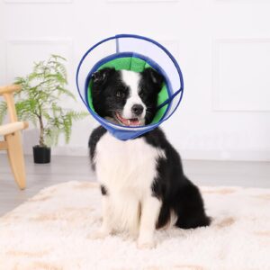 Soft Dog Cone,Dog Cone After Surgery,Comfortable Breathable Dog Cone Collar,Soft Dog Cones for Dogs of All Ages,Protect Pets from Licking Wounds,Soft and Comfortable, Reduce Anxiety(XL)