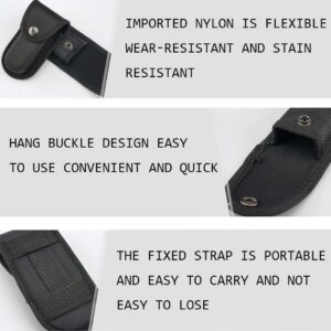 2Pcs Nylon Pocket Knife Sheath,5''-5.5'' Multitool Pouch,Knife Sheath Portable Pocket Knife Sheath Small Knife Holster for Outdoor or Daily Use