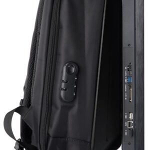 21.5" Digital Backpack Billboard with Anti-Glare LCD Screen, LED Backlit Non-Touch Panel, Wearable Video Screen for Advertising, Rechargeable Battery Power Up to 8 Hours