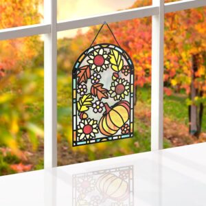 Lovepop Suncatcher Card for Her and Him - 3D Thanksgiving Greeting Cards for Boys, Girls, Men, Women, Son, Daughter - Thankful Harvest - 5" x 7" Card - Blank Note Card & Envelope Included