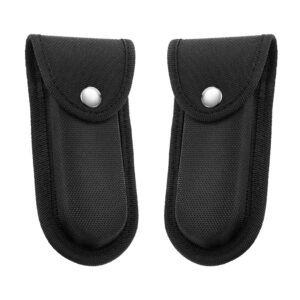 2pcs nylon pocket knife sheath,5''-5.5'' multitool pouch,knife sheath portable pocket knife sheath small knife holster for outdoor or daily use