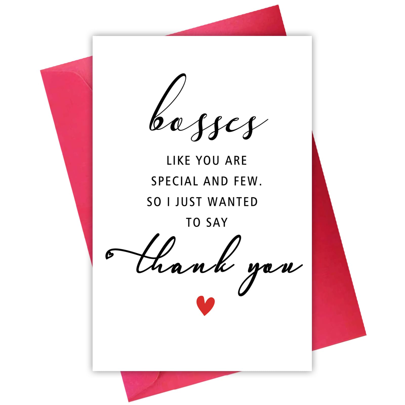 Unique Boss Thank You Card from Employee Staff Coworkers, Lovely Bosses Day Cards from Group, Funny Thank You Card Gifts for Boss Leader Chief, Boss Appreciation Card Gifts for Him Her Women Men