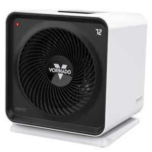 vornado velocity cube 5s whole room space heater with swiveling base, indoor use, white