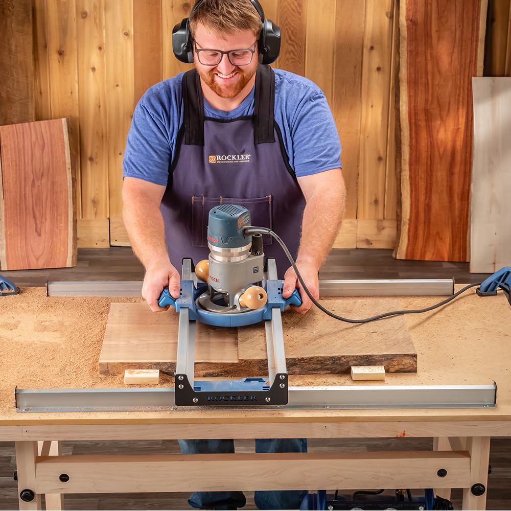 Router Sled, Benchtop Board Slab Flattening Jig | Precise Router Flattening Sled System for Slabs, End-Grain Boards & Resin Projects - Durable Table Top Wood Slab Flattening Jig