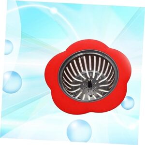 Uonlytech 3pcs Kitchen Sink Strainer Kitchen Sink Filter Strainer for Kitchen Sink Bathtub Strainer Sewer Drain Net Filter Sink Garbage Mesh Filter Bathroom Strainer Sink Filter Basket Red