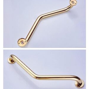 BKBXRSYR Grab Bars Grab Bar Shower Grab Rail Toilet Handrail Shower Safety Handle for Bathtub Toilet Bathroom Kitchen Stairway Handrail Applicable to Living Alone-Rosegold-B(Golden,Animal Horse)