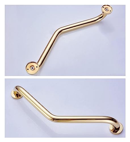 BKBXRSYR Grab Bars Grab Bar Shower Grab Rail Toilet Handrail Shower Safety Handle for Bathtub Toilet Bathroom Kitchen Stairway Handrail Applicable to Living Alone-Rosegold-B(Golden,Animal Horse)