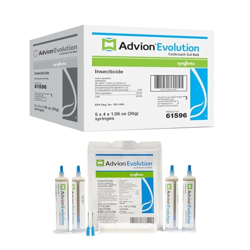 Advion Evolution Cockroach Gel Bait-20-30 Gram Tubes, Gel Colour May Vary. (case of 5)