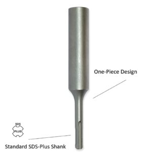 Ground Rod Driver，SDS Plus Ground Rod Driver，Ground Rod Driver for Hammer Drill，Suitable for Compatible Bosch Dewalt Milwaukee Hilti and Other SDS-Plus Rotary Hammer Drill Tools