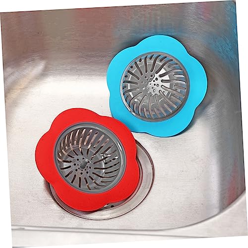 Uonlytech 3pcs Kitchen Sink Strainer Kitchen Sink Filter Strainer for Kitchen Sink Bathtub Strainer Sewer Drain Net Filter Sink Garbage Mesh Filter Bathroom Strainer Sink Filter Basket Red