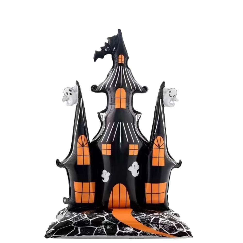 Large Size Halloween Balloons, 1pc huge castle balloon for Halloween foil balloons Celebration Party Bar Anniversary Graduation Decoration Indoor Outdoor