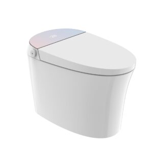 Bolina Tankless Smart Toilet with Build in Bidet Auto Lid Open/Soft Close Modern Electric Toilet,One Piece Elongated Standard Height Smart 12-in Rough-In Toilet