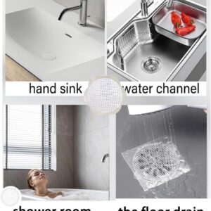 4" X 4" Flower Shape Disposable Hair Drain Stickers, Shower Drain Cover Hair Catcher Mesh Stickers, Floor Drain Filter Stickers Hair Catcher, Hair Drain Sticker for Bathroom, Laundry, Bathtub 10Pcs