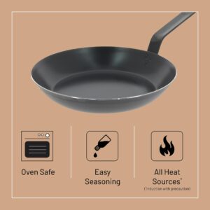 De Buyer Blue Carbon Steel Fry Pan 11”