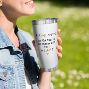 SOL VIBES Friendship Gifts for Women Friends, 20 oz Stainless Steel Tumbler, Birthday, Christmas, Friendship Day Gifts for Friend, Bestie, BFF, Coworker, Woman, Female