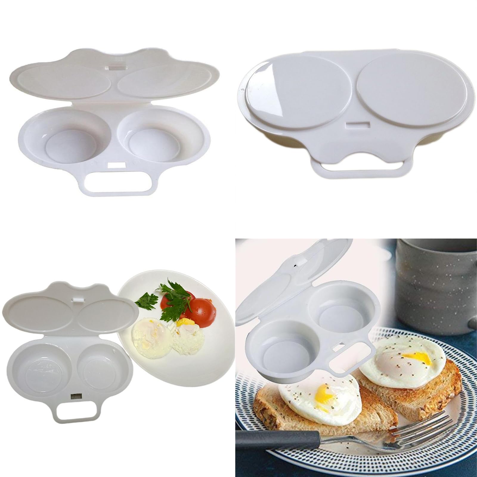 Innovative Microwave Frying Box Microwave Cooker Eggs Maker Tray Eggs Steamers Box Suitable For Cooking Breakfast