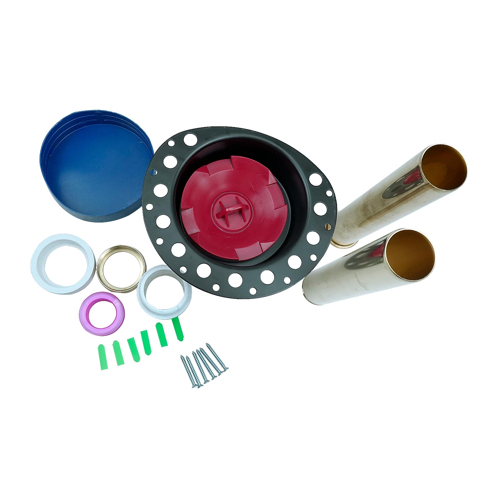 Freestanding Tub Drain Rough-in Kit Bathtub Drain Kit with PVC Plastic Adapter and Brass Tail Pipes Compatible with Freestanding Bathtub Floor Mounted Bathtub and Copper Bathtub