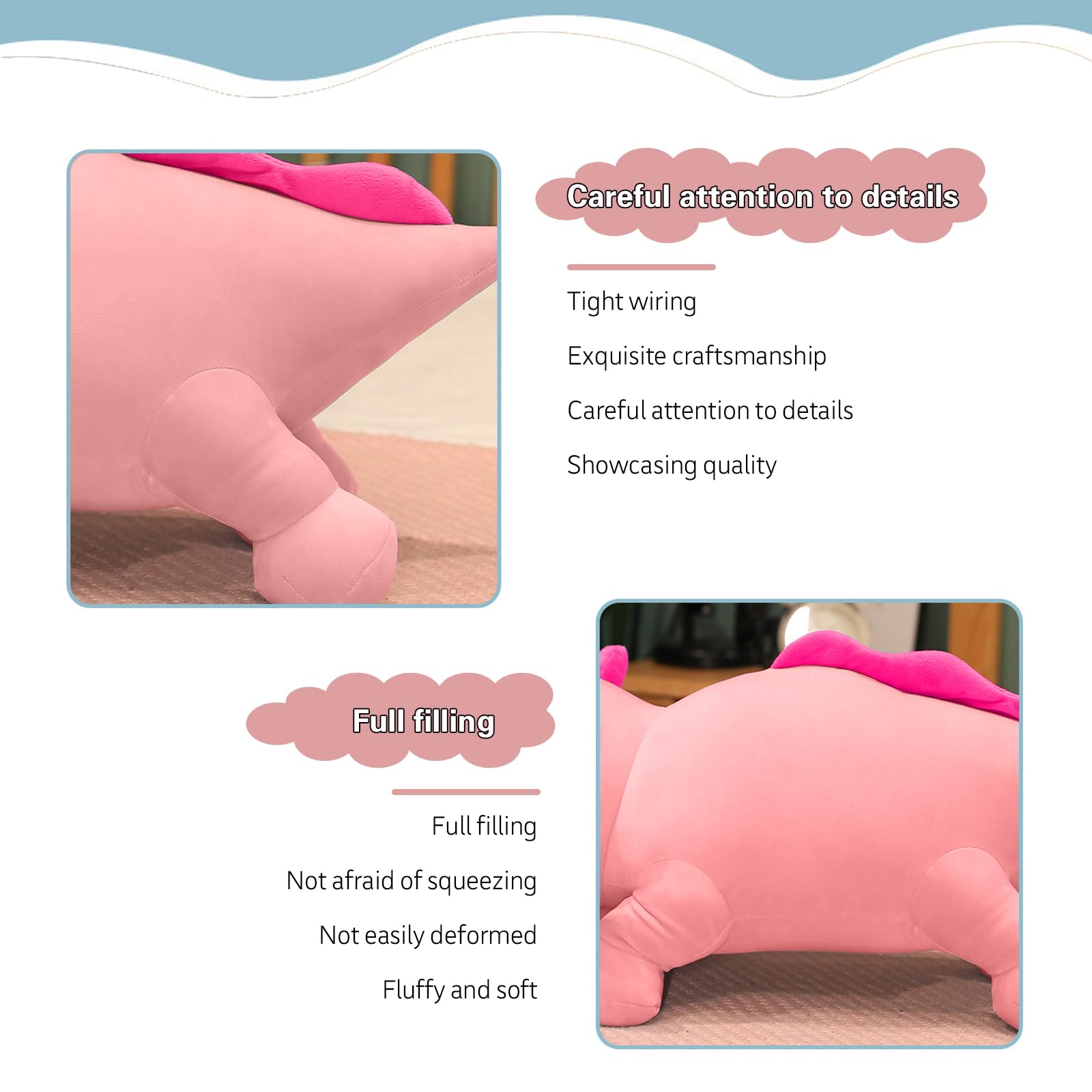 JANCLF Axolotl Stuffed Animal Plush Toy,Cute Soft Salamander Plush Pillow,Kawaii Plushies Doll Toy for Kids (Pink,11 inch)