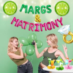 cocomigo Margs and Matrimony Bachelorette 139pcs Margs and Matrimony Party Decorations Margs and Matrimony Decor Margarita Bachelorette Party Supplies Mexican Fiesta Wedding Bridal Shower Party