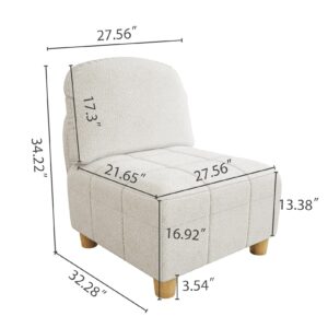 LLappuil Modular Combination Sofa Center Seater,Combination Sofa Belly Teddy Sofa Accessory, Carton B (Beige)