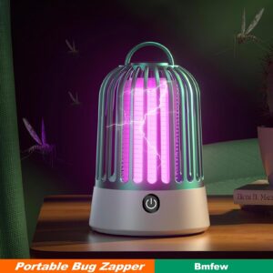 Bug Zapper, Electric Mosquito Zapper, Portable Rechargeable Bug Zapper, Fly Trap, Waterproof Insect Killer, Electric Fly Zapper for Home, Patio, Camping, Outdoor Indoor