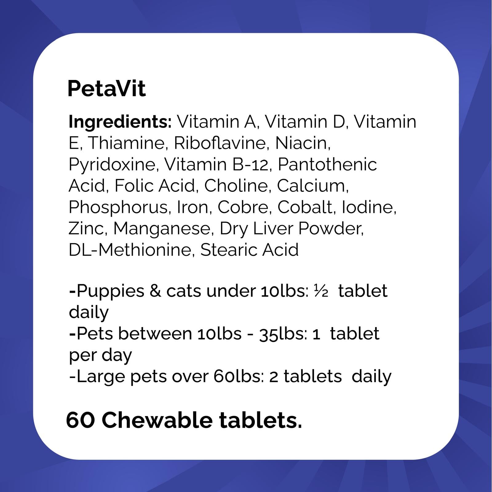 PETAVIT for Dogs and Cats