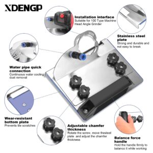 XDENGP Angle Grinder Stand for Tile 45° Chamfer Cutting, 45 Degree Tile Chamfering Tool, Tile Cutter Tool 45 Degree Ceramic Tile Chamfer, Angle Grinder Holder Tile Tools for 100-Type Angle Grinders