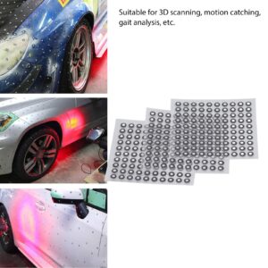 300 Pcs 3D Scanning Marker 3mm ID 6mm OD 3D Scanning Tracking Dot Adhesive Reflective Film Sticker Reference Marking Point for 3D Scanner