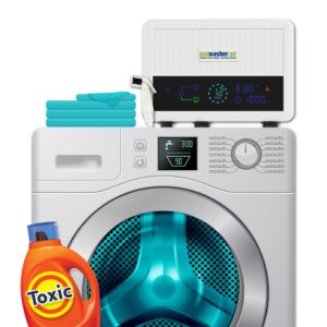 EcoWasher EcoWasher SE Laundry Cleaning System | Advanced Oxidation Technology with Activated Oxygen & Hydrogen Peroxide | Detergent-Free Washing | Multi-Purpose Home Cleaner |