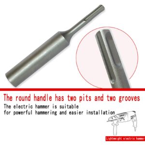 Ground Rod Driver，SDS Plus Ground Rod Driver，Ground Rod Driver for Hammer Drill，Suitable for Compatible Bosch Dewalt Milwaukee Hilti and Other SDS-Plus Rotary Hammer Drill Tools