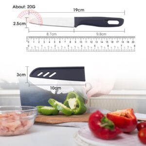 20 pieces Paring knife, Paring Knives Ultra Sharp Vegetable and Fruit Knife with Sheath Cover, Rust Proof Stain Resistant Steel Small Kitchen Knife, include 10PCS Peeling Knives and 10PCS Knife Sheath